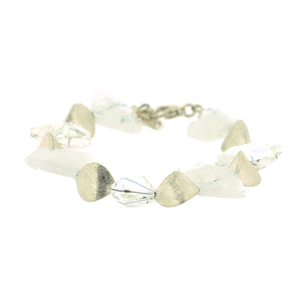 Brigitta Mosaic White Opal Bracelet