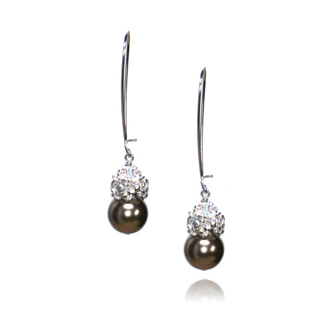 Caeli Bronze Pearl Earrings