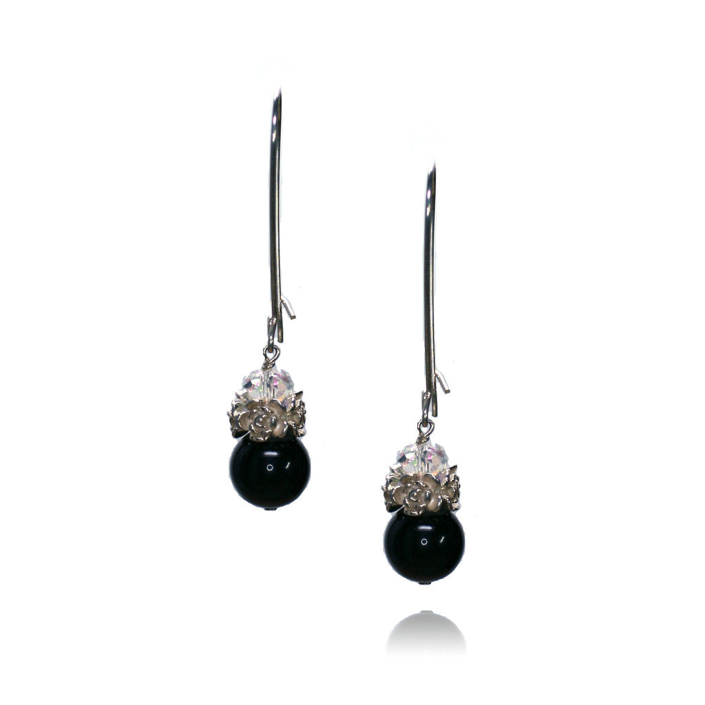 Caeli Mystic Black Pearl Earrings