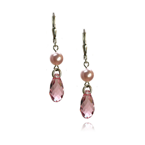 Cathy Light Rose Earrings