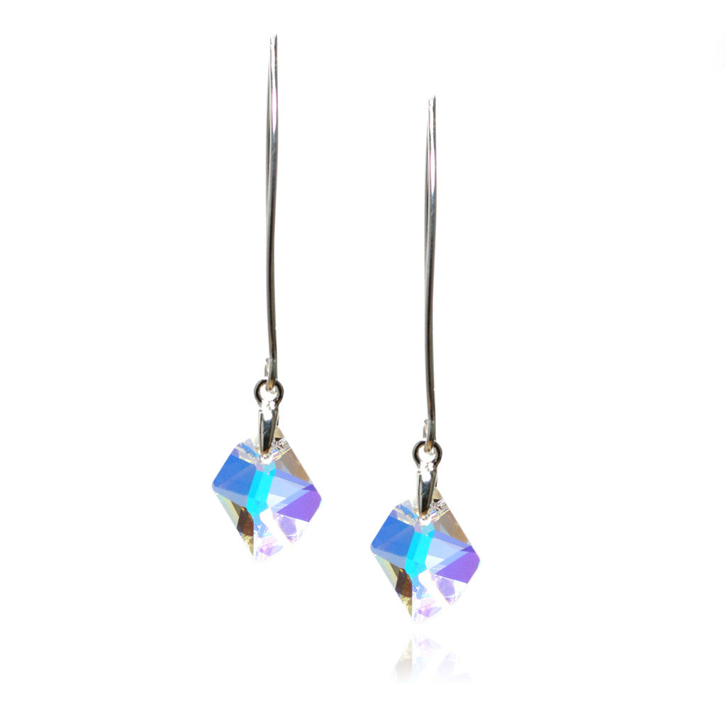 Connie Crystal AB Earrings
