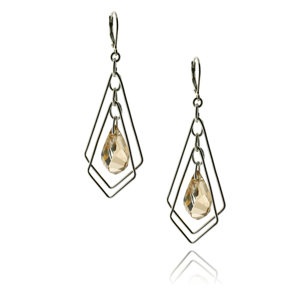 Katie Golden Shadow Earrings