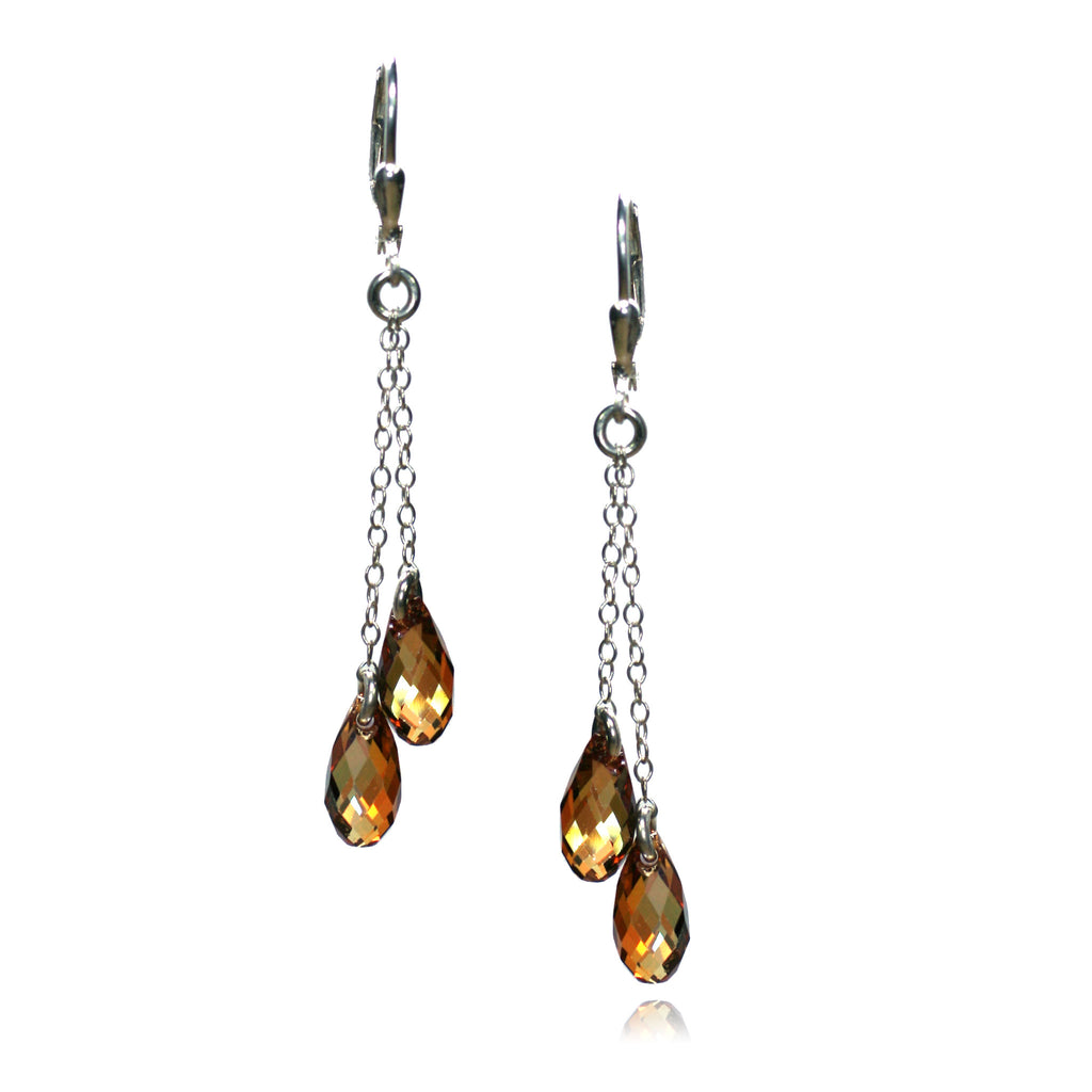 Pamela Crystal Copper Earrings
