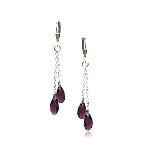 Pamela Amethyst Earrings