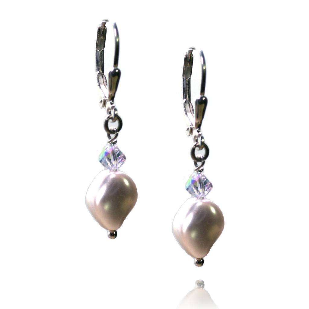 Victoria White Pearl Earrings